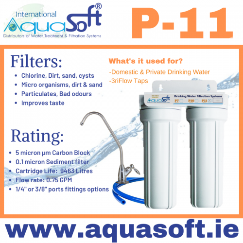 Aquasoft™ P-11 Chlorine & Particle Filter System
